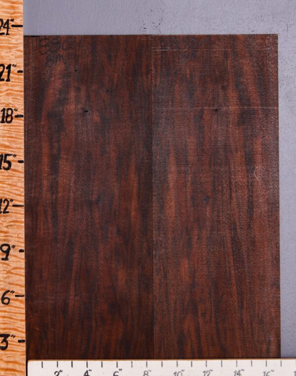 Musical Marbled Claro Walnut Microlumber Bookmatch 17"1/8 X 23" X 1/8 (NWT-8801C)