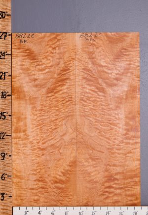 Musical Red Heart Quilted Curly Maple Microlumber Bookmatch 19"1/8 X 27" X 1/8 (NWT-8822C)