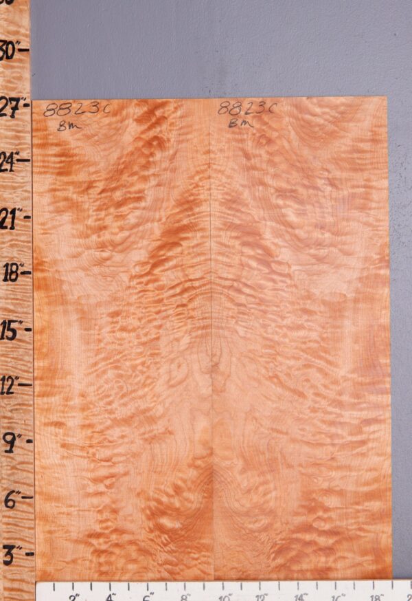 Musical Red Heart Quilted Curly Maple Microlumber Bookmatch 19"1/8 X 27" X 1/8 (NWT-8823C) - Image 2