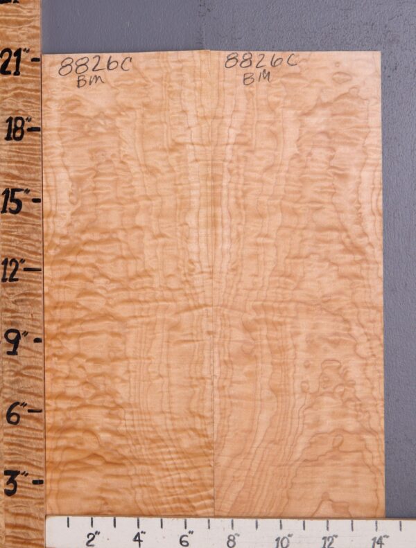 Musical Quilted Curly Maple Microlumber Bookmatch 16"1/2 X 25" X 1/8 (NWT-8826C)