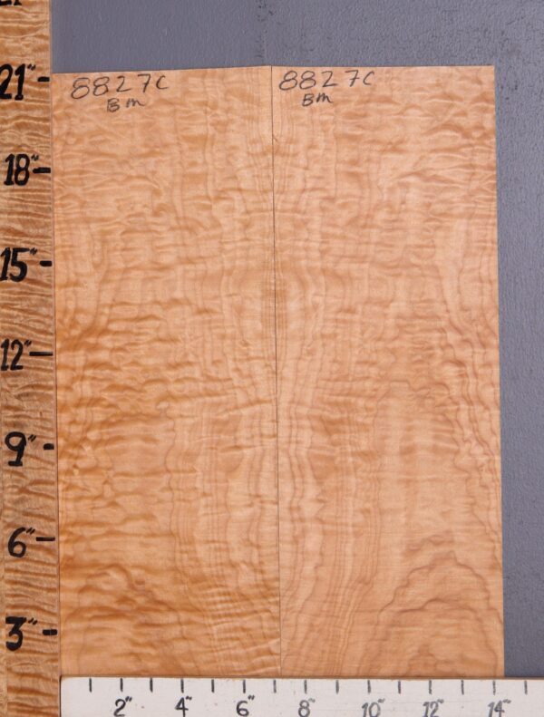 Musical Quilted Maple Microlumber Bookmatch 14"3/8 X 21" X 1/8 (NWT-8827C) - Image 2