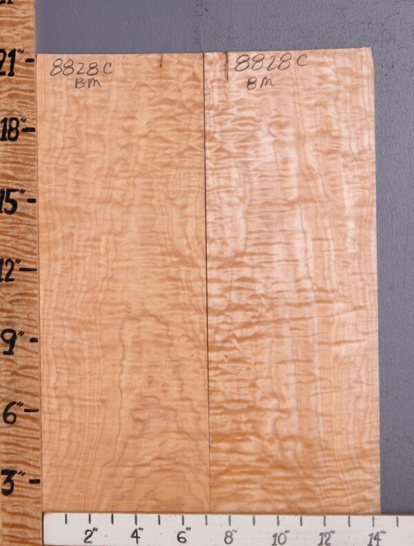 Musical Quilted Maple Microlumber Bookmatch 14"3/8 X 21" X 1/8 (NWT-8828C) - Image 2