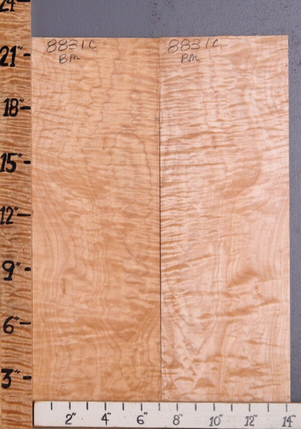 Musical Quilted Maple Microlumber Bookmatch 14"3/8 X 21" X 1/8 (NWT-8831C)