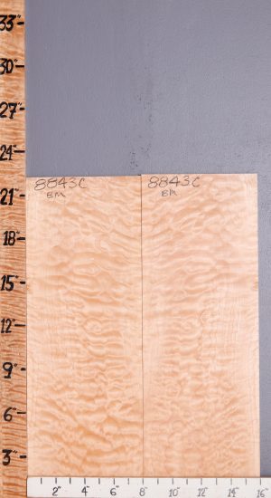 Musical Quilted Maple Microlumber Bookmatch 16" X 22" X 1/2 (NWT-8843C)