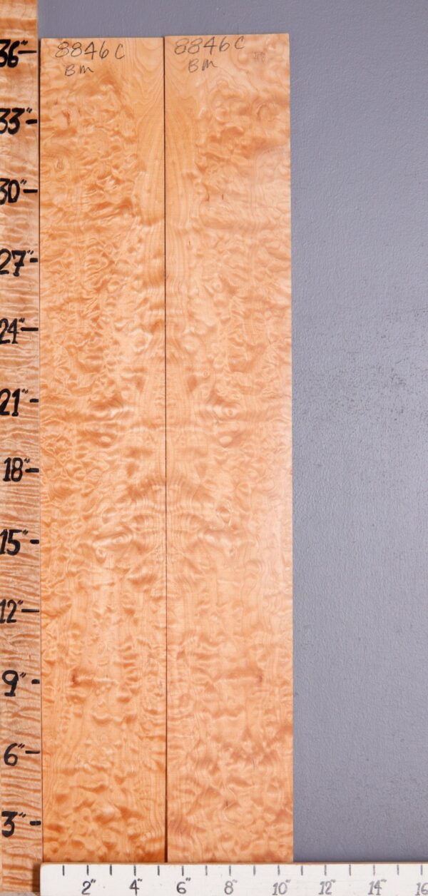 Musical Quilted Maple Microlumber Bookmatch 10"5/8 X 36" X 1/8 (NWT-8846C)