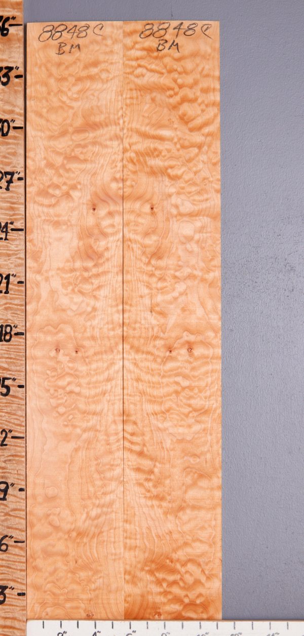 Musical Quilted Maple Microlumber Bookmatch 11"1/4 X 36" X 1/4 (NWT-8848C)