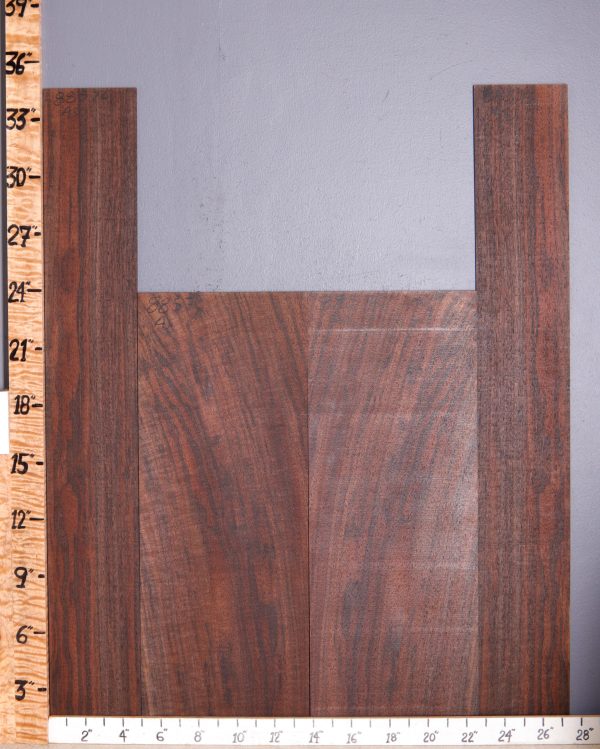 Musical Marbled Claro Walnut Acoustic Back and Side Set 27"3/8 X 34" X .160" (NWT-8857C) Bookmatched Back - 17"5/8 X 23" X .160" 2 Sides - 9"5/8 X 34" X .160"