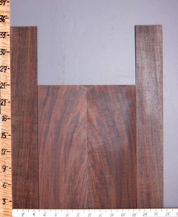 Musical Marbled Claro Walnut Acoustic Back and Side Set 27"1/2 X 34" X .160" (NWT-8859C) Bookmatched Back - 17"3/4 X 23" X .160" 2 Sides - 9"5/8 X 34" X .160"