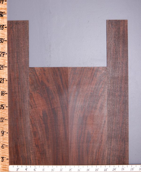 Musical Marbled Claro Walnut Acoustic Back and Side Set 27"1/2 X 34" X .160" (NWT-8860C) Bookmatched Back - 17"3/4 X 23" X .160" 2 Sides - 9"5/8 X 34" X .160"