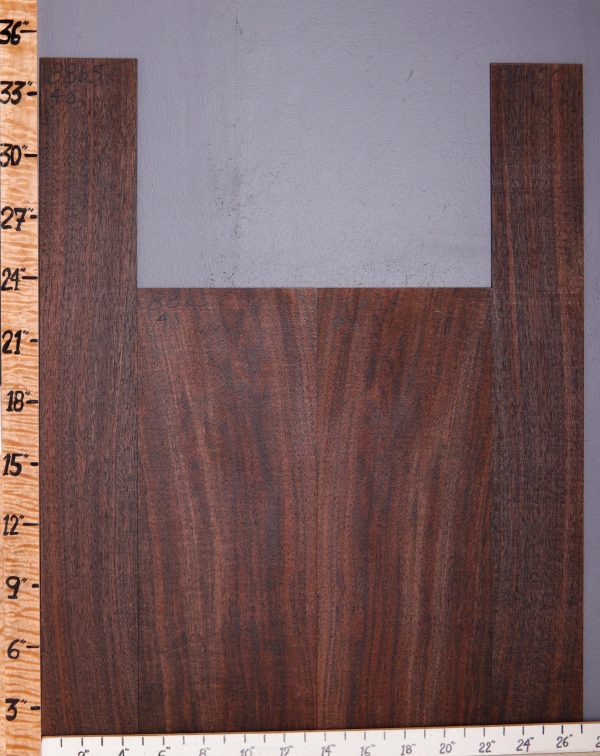 Musical Marbled Claro Walnut Acoustic Back and Side Set 27"1/4 X 34" X .160" (NWT-8864C) Bookmatched Back - 17"3/4 X 23" X .160" 2 Sides - 9"3/4 X 34" X .160"
