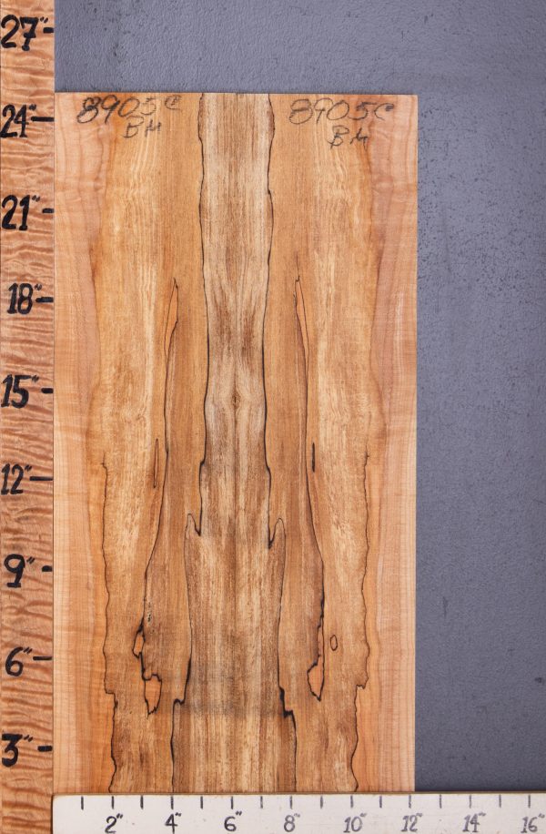 5A Spalted Curly Maple Bookmatch Microlumber 12" X 24" X 1/2 (NWT-8905C)