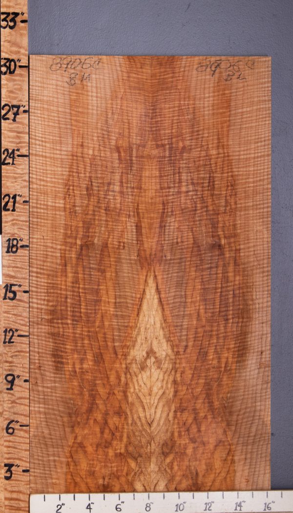 5A Spalted Curly Maple Bookmatch Microlumber 16"1/4 X 30" X 1/2 (NWT-8906C)