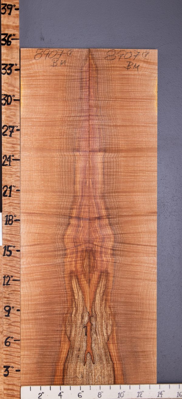 5A Spalted Curly Maple Bookmatch Microlumber 13"3/4 X 35" X 1/2 (NWT-8907C)