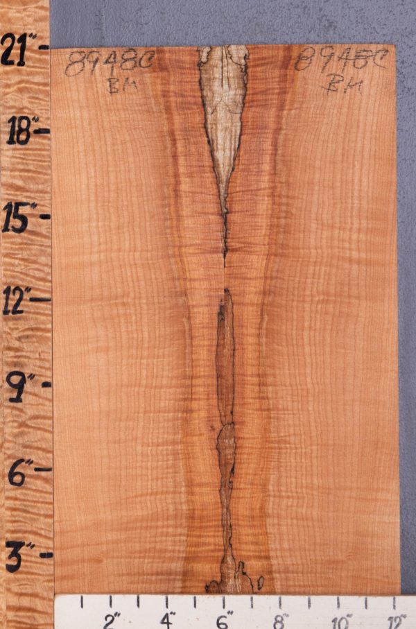 5A Spalted Curly Maple Bookmatch Microlumber 12" X 20" X 3/8 (NWT-8948C)