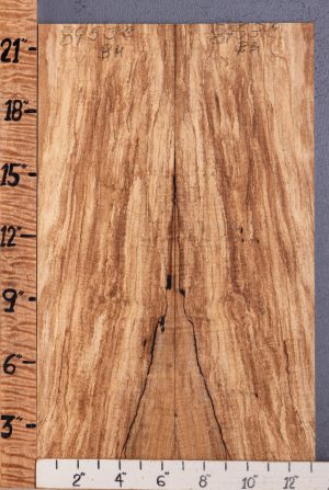 5A Spalted Curly Maple Bookmatch Microlumber 13" X 22" X 1/2 (NWT-8953C