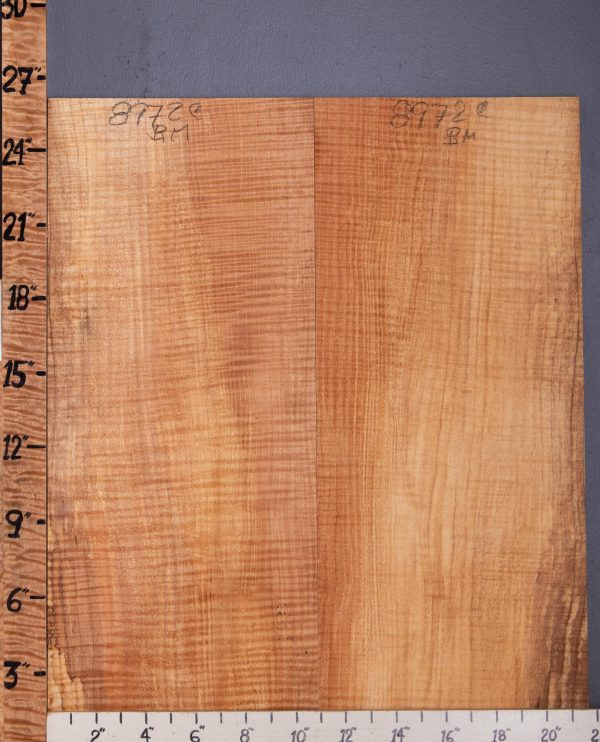 5A Spalted Curly Maple Bookmatch Microlumber 21"3/4 X 26" X 3/8 (NWT-8972C)