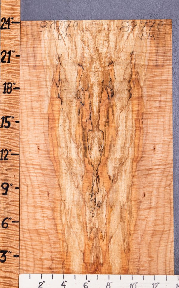 5A Spalted Curly Maple Bookmatch Microlumber 13"1/2 X 24" X 3/8 (NWT-8977C)