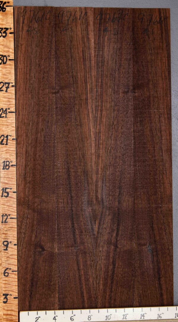 Musical Marbled Curly Claro Walnut Microlumber 4 Board Set 18" X 36" X 1/8" (NWT-9761C)