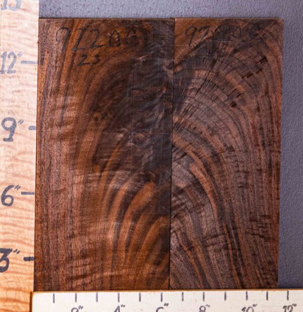 5A Crotch Marbled Claro Walnut 2 Board Set 11"3/8 X 14" X 4/4 (NWT-9220C)