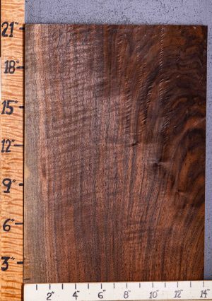 5A Curly Marbled Claro Walnut Lumber 14"1/8 X 21" X 4/4 (NWT-9228C)