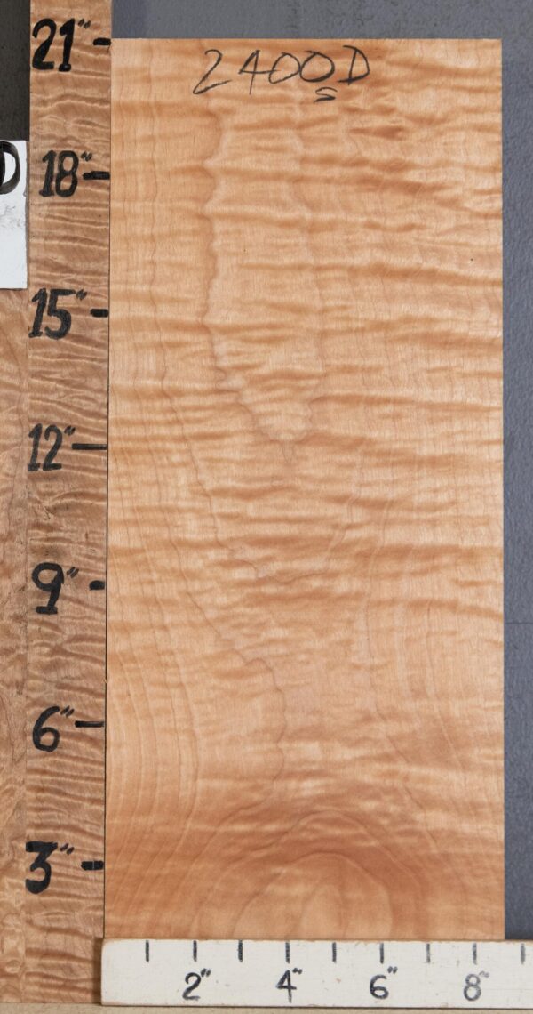 Musical Billet Curly Maple Lumber 8"1/2 X 21" X 1"1/4 (NWT-2400D) - Image 2