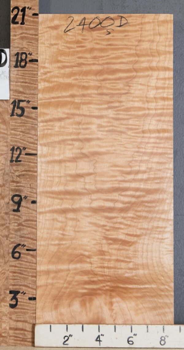 Musical Billet Curly Maple Lumber 8"1/2 X 21" X 1"1/4 (NWT-2400D)