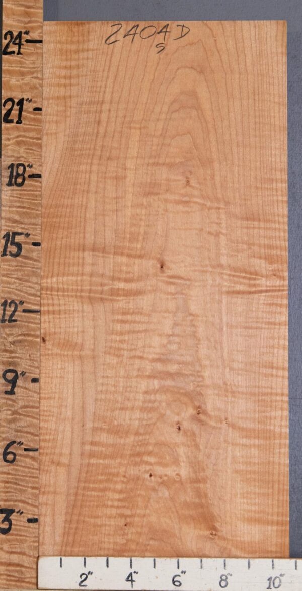 Musical Billet Curly Maple Lumber 10"3/4 X 24" X 1"1/8 (NWT-2404D)