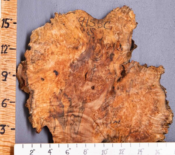 5A Spalted Burl Maple Lumber 18"1/2 X 17" X 1"7/8 (NWT-9155C) - Image 2