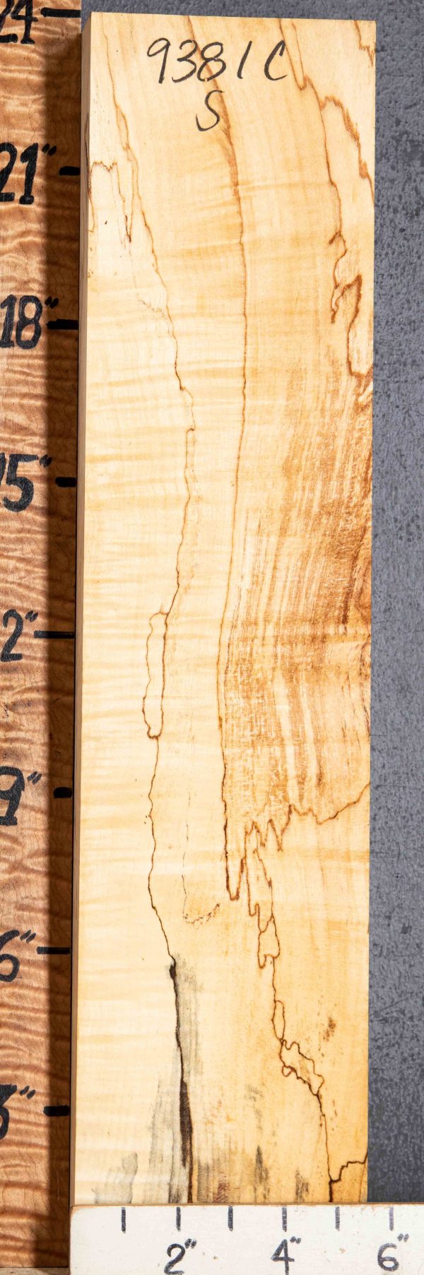5A Spalted Maple Block 5"1/2 X 23" X 2"1/2 (NWT-9381C)
