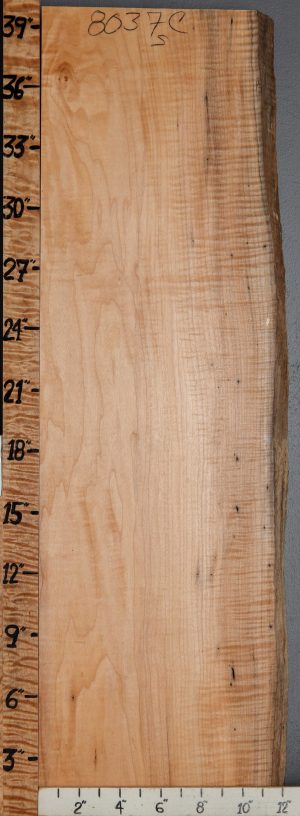 5A Curly Maple Lumber with Live Edge 11" X 40" X 8/4 (NWT-8037C)