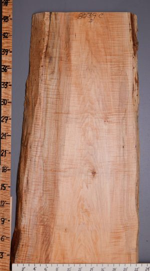 5A Curly Maple Lumber with Live Edge 17" X 46" X 8/4 (NWT-8039C)