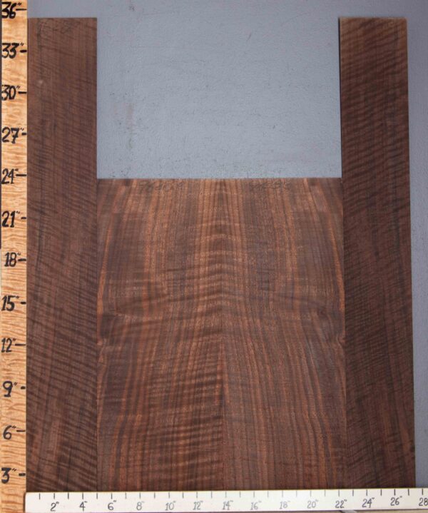 Musical Marbled Curly Claro Walnut Vertical Grain Back and Side 4 Board Set 27"3/4 X 35" X .155" (NWT-9628C) Backs: 17"3/4 X 23" X .155" Sides: 10" X 35" X .130"