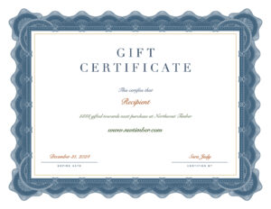 gift certificate