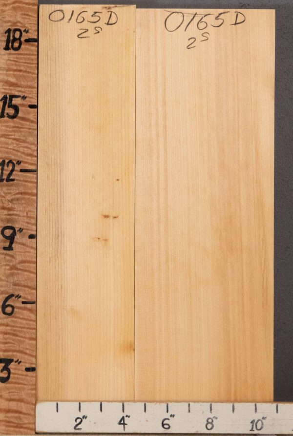 5A Block Old Growth Port Orford White Cedar Vertical Grain 2 Board Set 15"1/2 X 16" X 1"7/8 (NWT-0164D) - Image 2