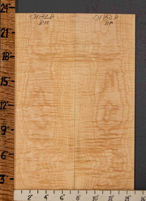 Musical Microlumber Curly Maple Bookmatch 15" X 23" X 1/4" (NWT-0182D) - Image 2