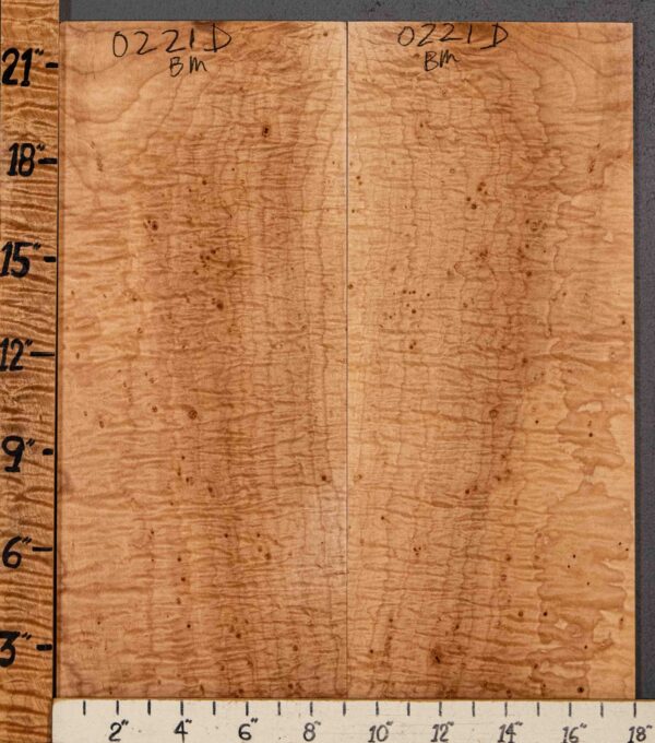 Musical Microlumber Quilted Maple Bookmatch 18" X 22" X 1/4" (NWT-0221D) - Image 2