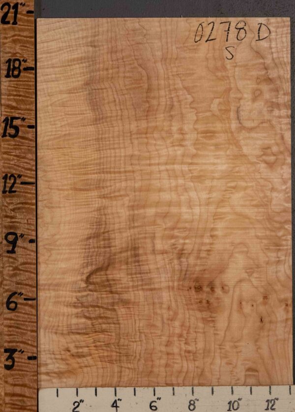 Musical Microlumber Quilted Maple 13"1/4 X 20" X 1/4" (NWT-0278D)