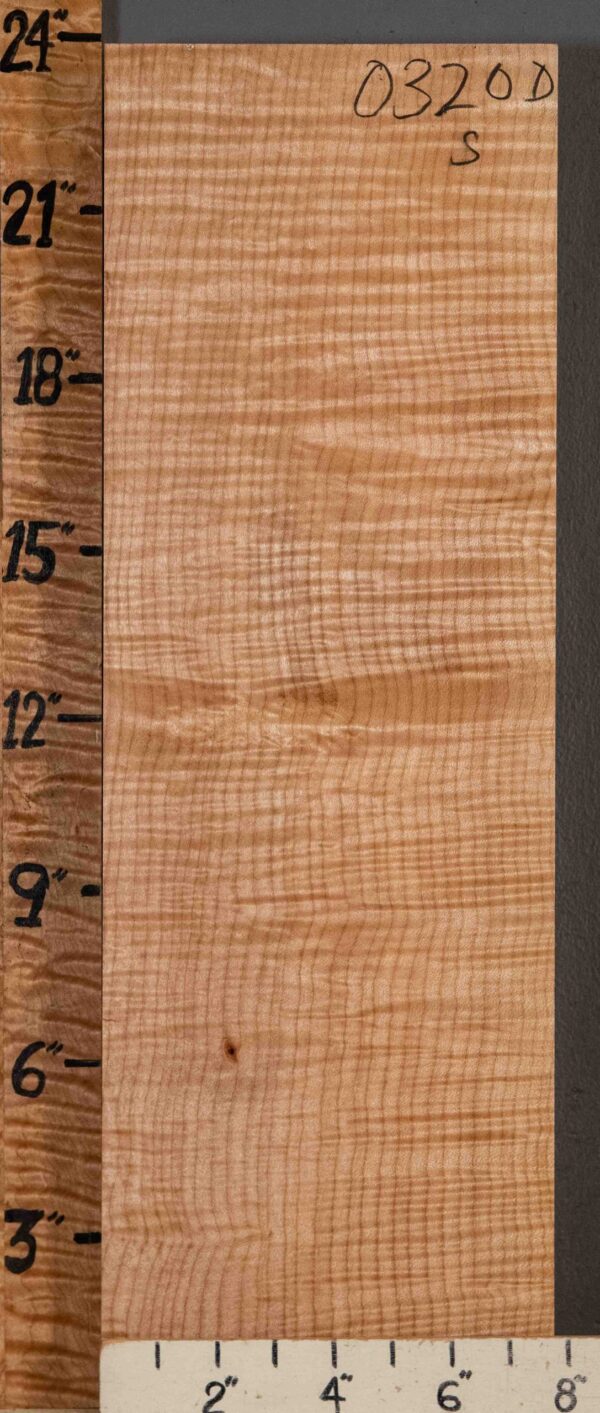 Musical Billet Quilted Maple 7"3/4 X 23" X 2"1/4 (NWT-0320D) - Image 2