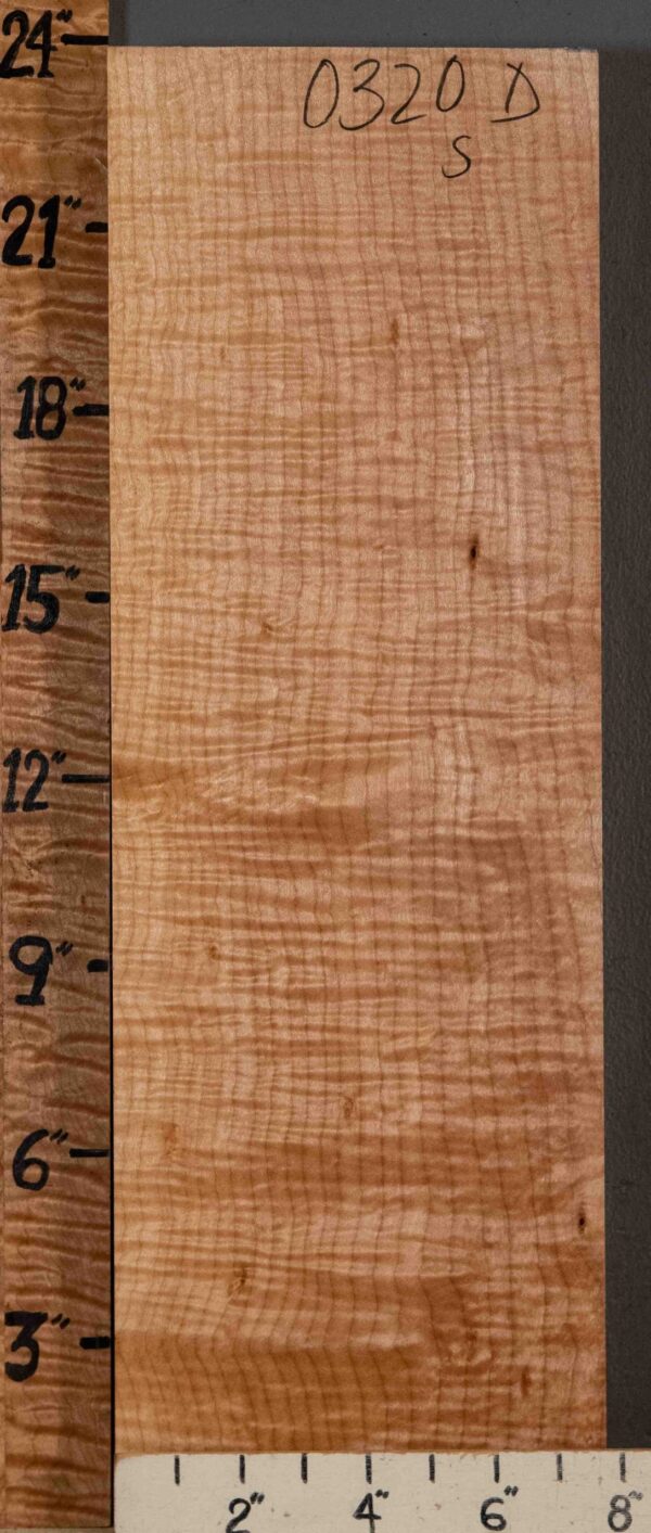 Musical Billet Quilted Maple 7"3/4 X 23" X 2"1/4 (NWT-0320D)