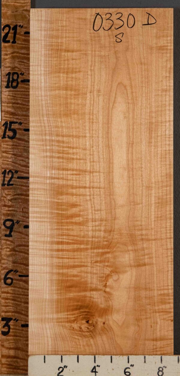 Musical Billet Curly Maple 8"3/4 X 22" X 2"1/8 (NWT-0330D) - Image 2