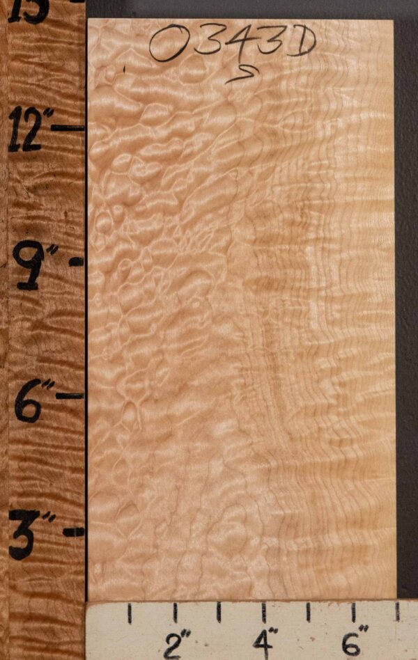 Musical Billet Spalted Quilted Maple 6"7/8 X 14" X 2"3/8 (NWT-0343D)