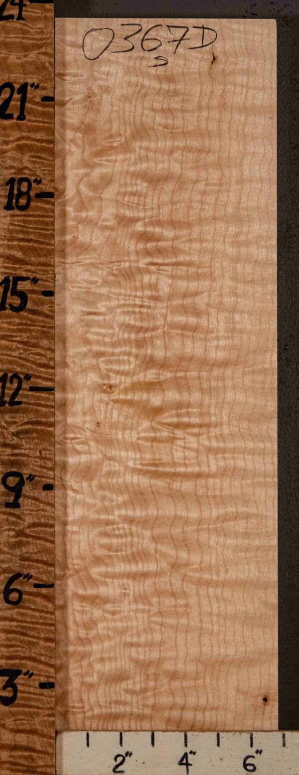 Musical Billet Curly Maple Vertical Grain 6"3/4 X 23" X 1"3/8 (NWT-0367D)