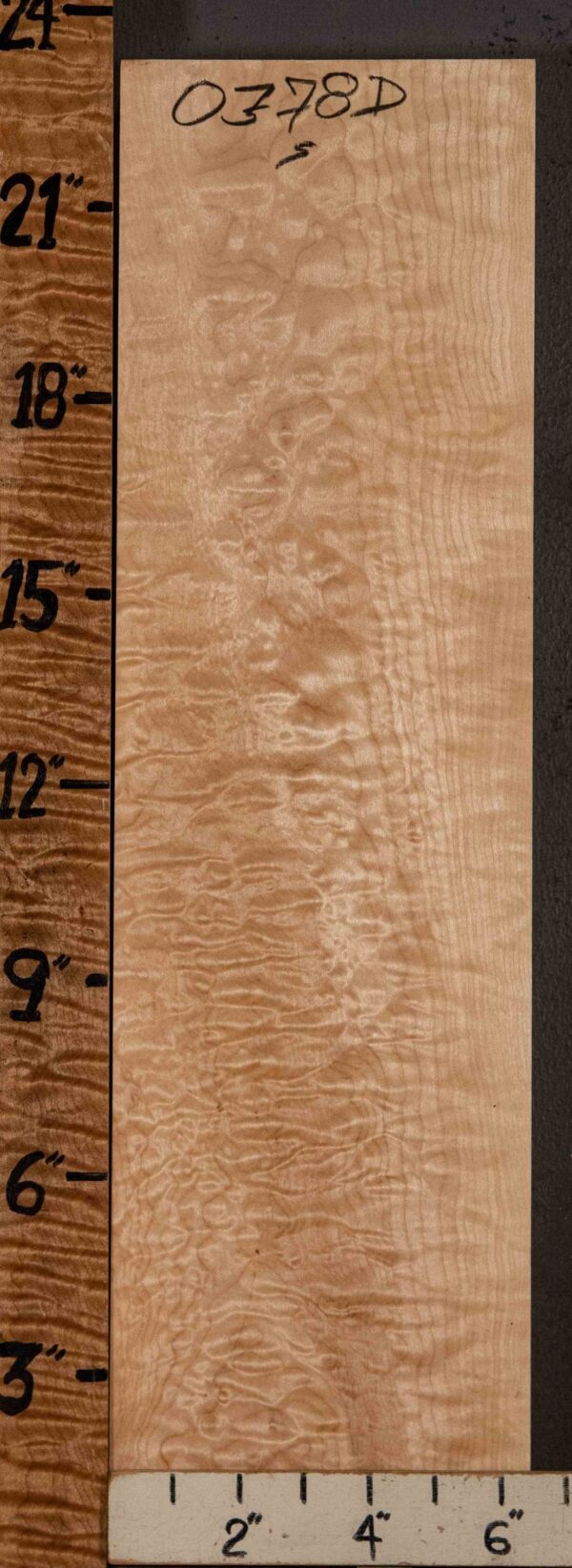 Musical Billet Quilted Maple 6"1/2 X 23" X 2" (NWT-0378D) - Image 2