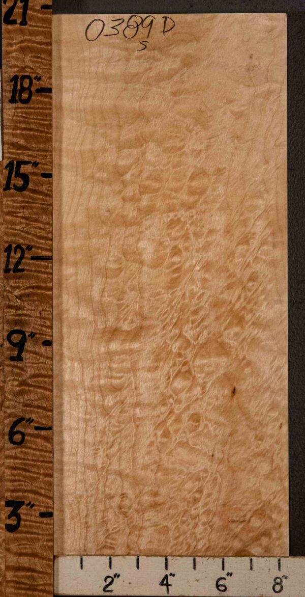 Musical Billet Quilted Maple 8"3/8 X 20" X 1"1/2 (NWT-0389D)