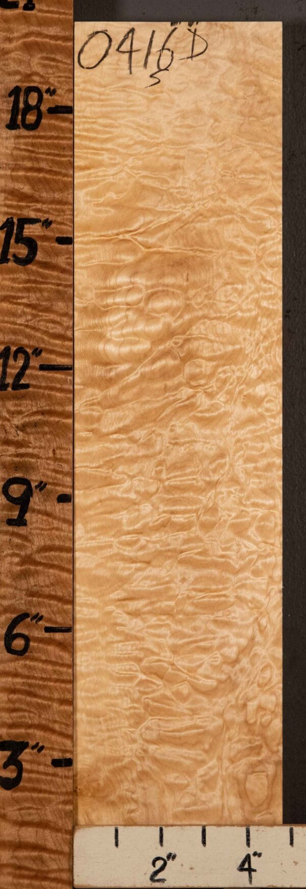 Musical Billet Quilted Maple 4"3/4 X 19" X 2" (NWT-416D)