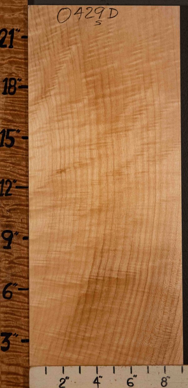 Musical Billet Curly Maple Vertical Grain 9" X 22" X 1" (NWT-0429D)