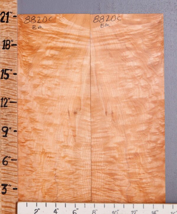 Musical Curly Maple Microlumber Bookmatch 15"1/4 X 21" X 1/16 (NWT-8820C)