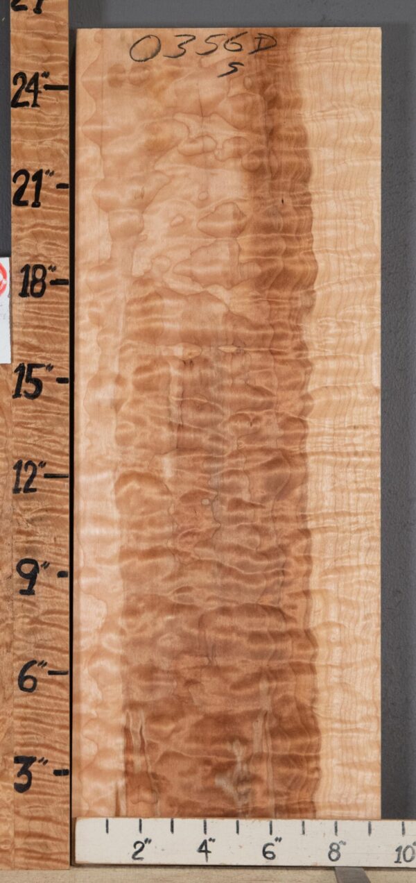 Musical Billet Quilted Maple 9"1/2 X 25" X 1"1/2 (NWT-0356D) - Image 2