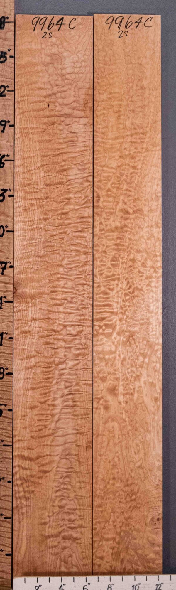 Musical Quilted Maple 2 Board Set 12"1/2 X 48" X 4/4" (NWT-9964C) - Image 2