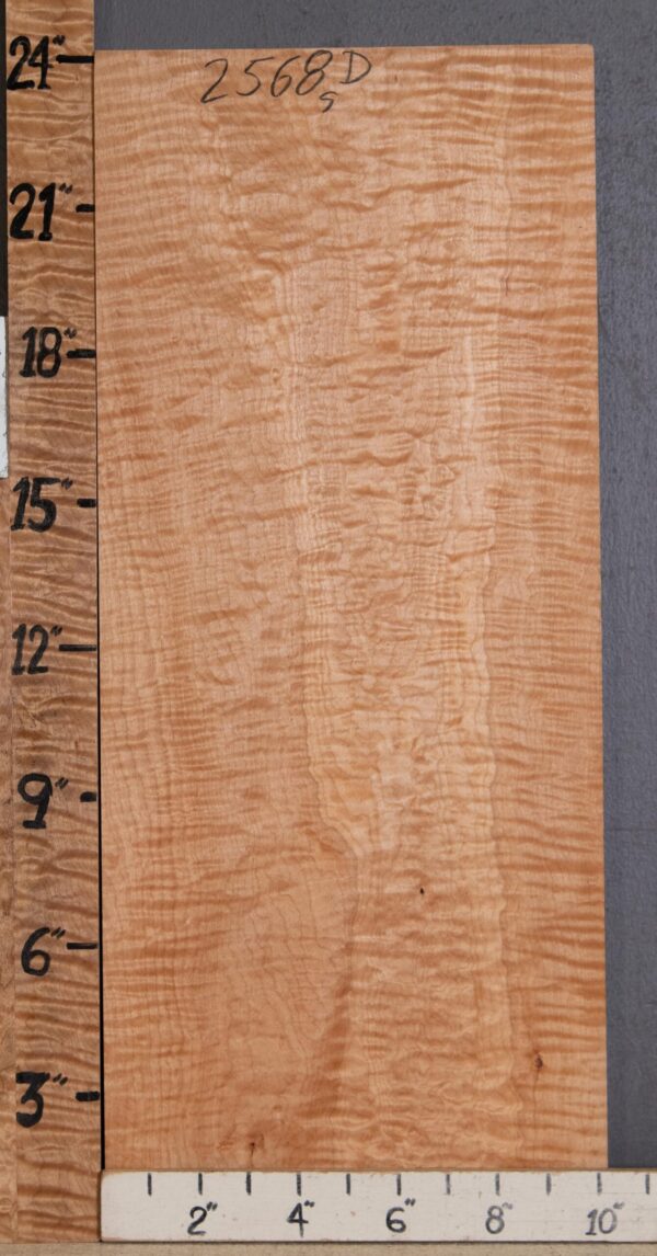 Musical Billet Curly Maple Lumber 10"1/8 X 24" X 1"1/8 (NWT-2568D) - Image 2